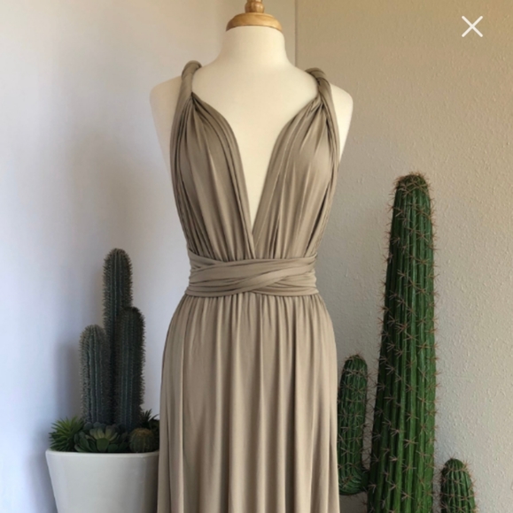 Bridesmaids Dress for Neutral Wedding, multi style full length, one size - Picture 1 of 6